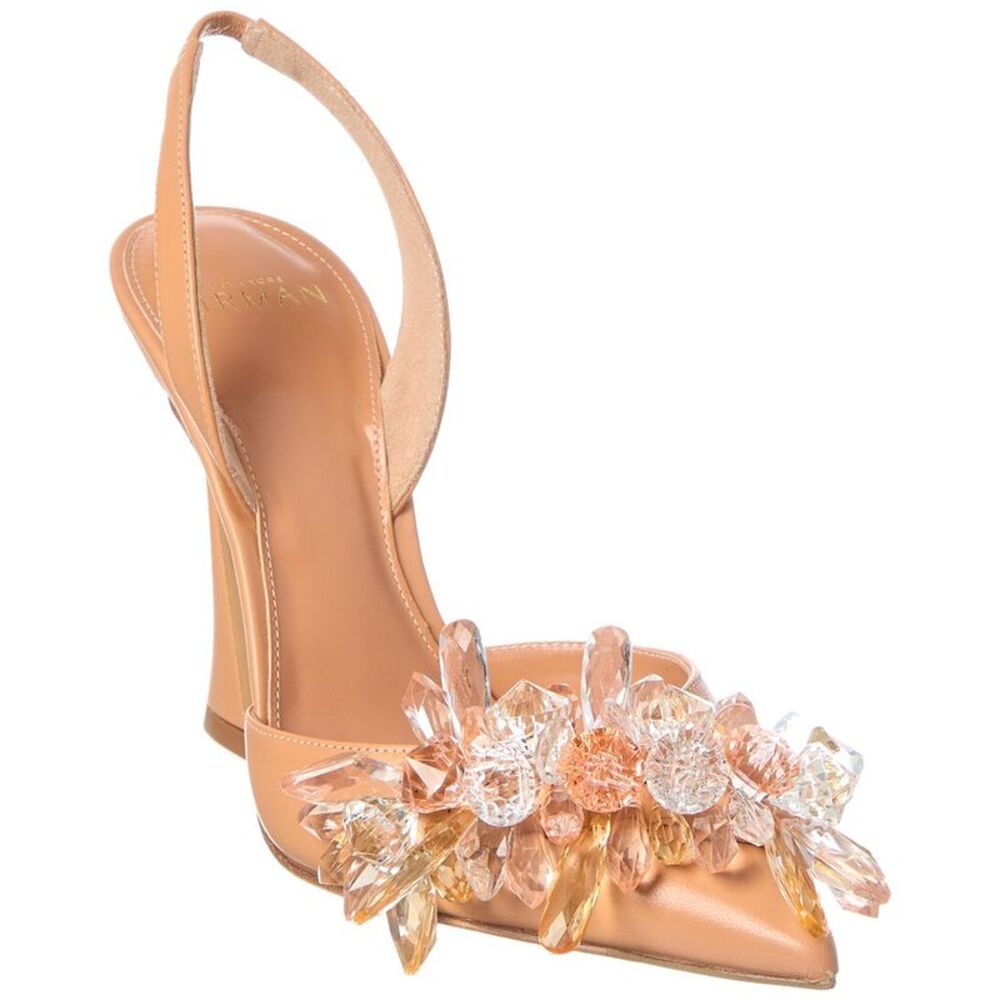 Alexandre Birman Sierra 100 Leather Pump, Orange